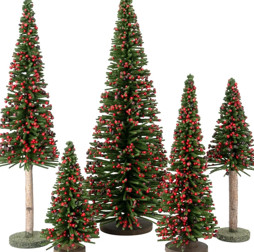 Intratuin decoratieboom Bibia groen / rood D 24 H 60 cm