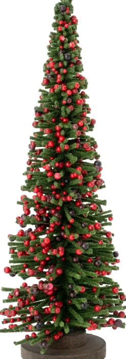 Intratuin decoratieboom Bibia groen / rood D 24 H 60 cm