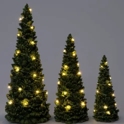 Intratuin decoratieboom Briann groen met verlichting D 14 H 32 cm