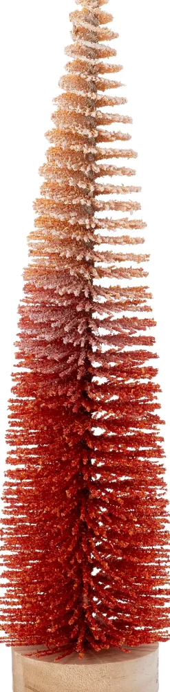 Intratuin decoratieboom Brush rood / oranje D 8 H 30 cm