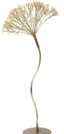 Intratuin decoratieboom dandelion zwart met verlichting 55 x 55 x 110 cm