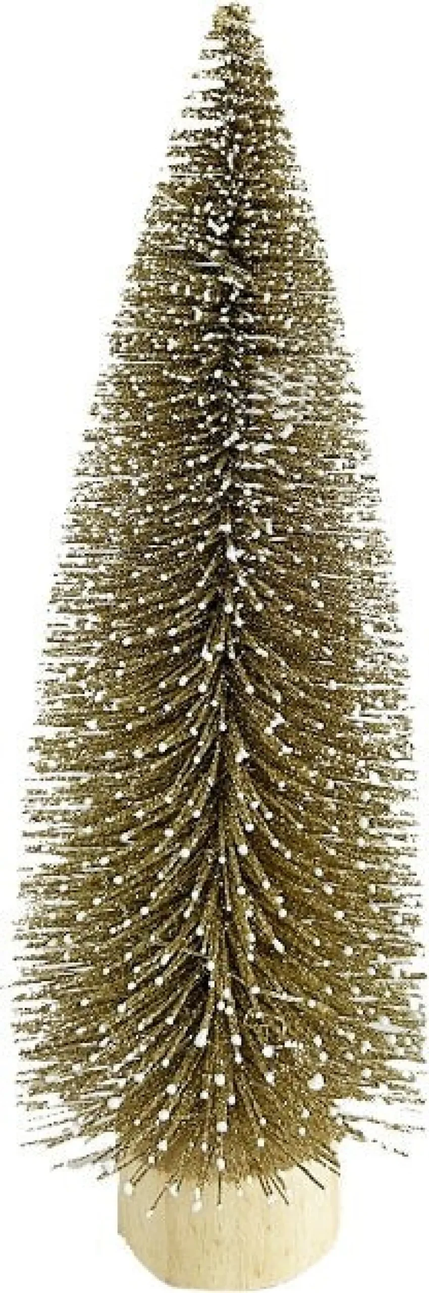 Intratuin decoratieboom Den goud met 10 lampjes warm wit D 9 H 25 cm