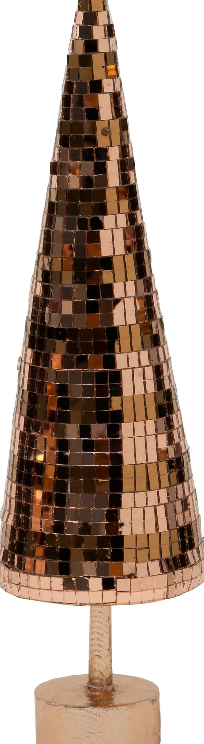 Intratuin decoratieboom Disco koper / goud D 8 H 29 cm