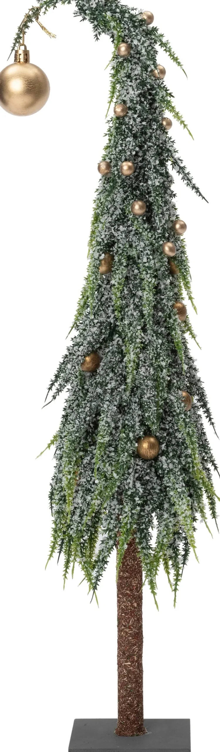 Intratuin decoratieboom Gnoom groen / goud D 10 H 36 cm