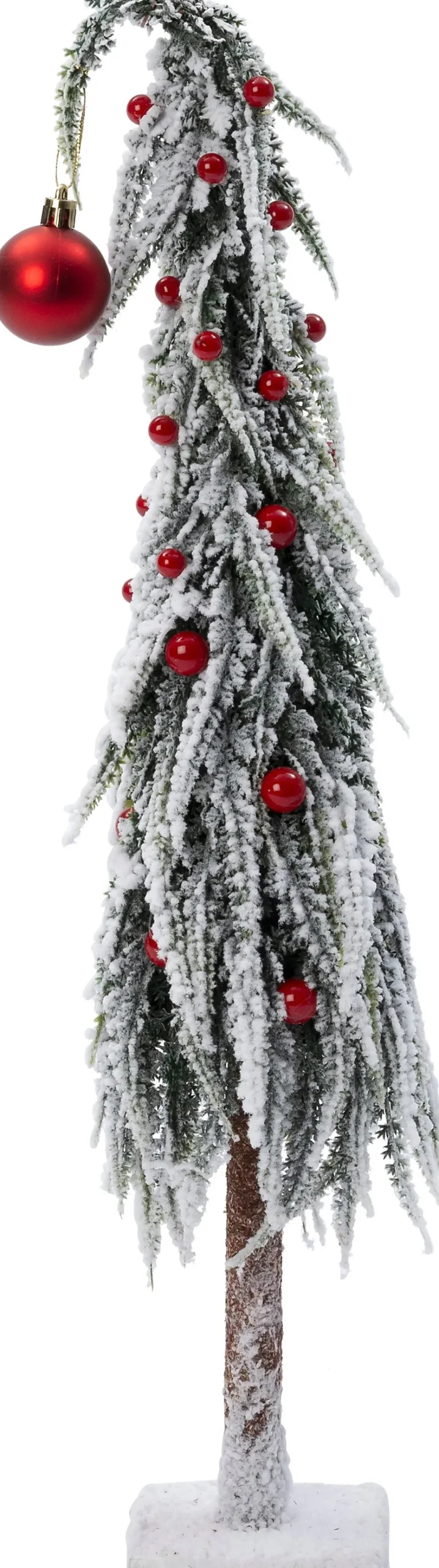 Intratuin decoratieboom Gnoom wit / rood D 12 H 45 cm