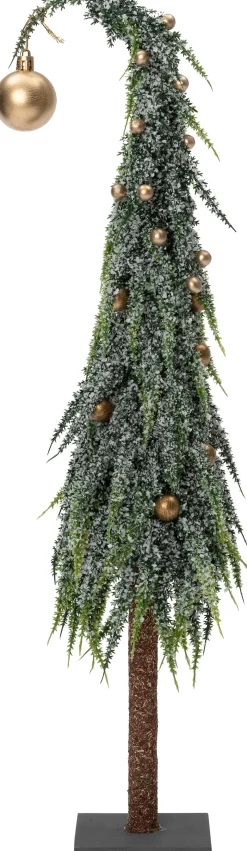 Intratuin decoratieboom Gnoom groen / goud D 15 H 60 cm
