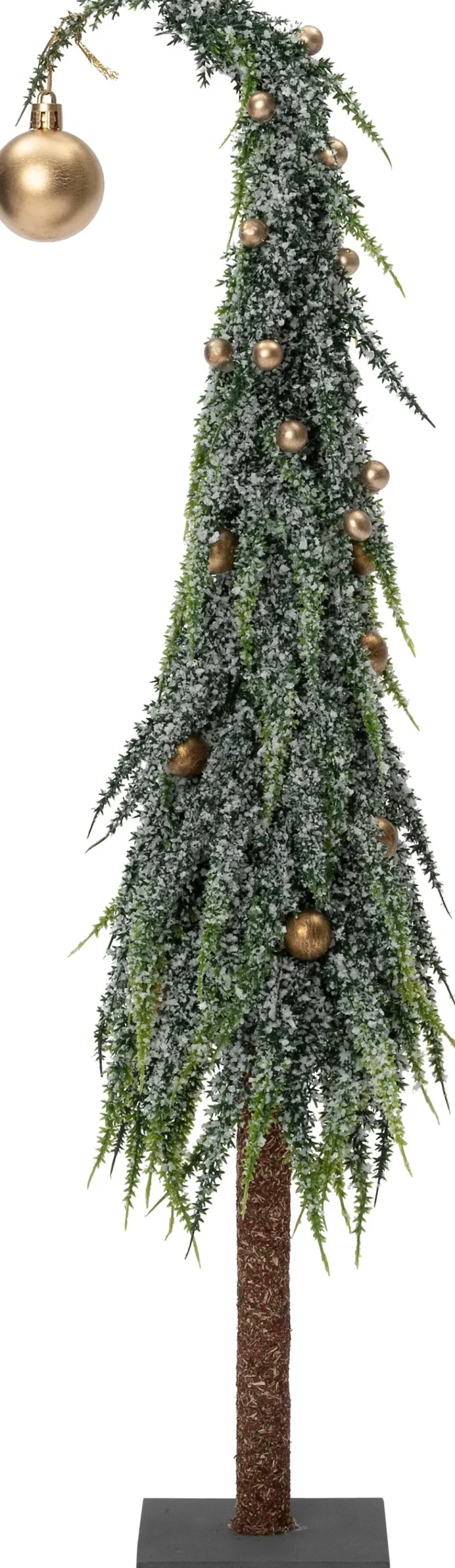 Intratuin decoratieboom Gnoom groen / goud D 15 H 60 cm