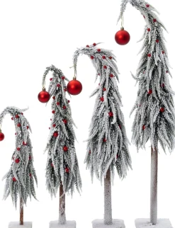 Intratuin decoratieboom Gnoom wit / rood D 10 H 36 cm
