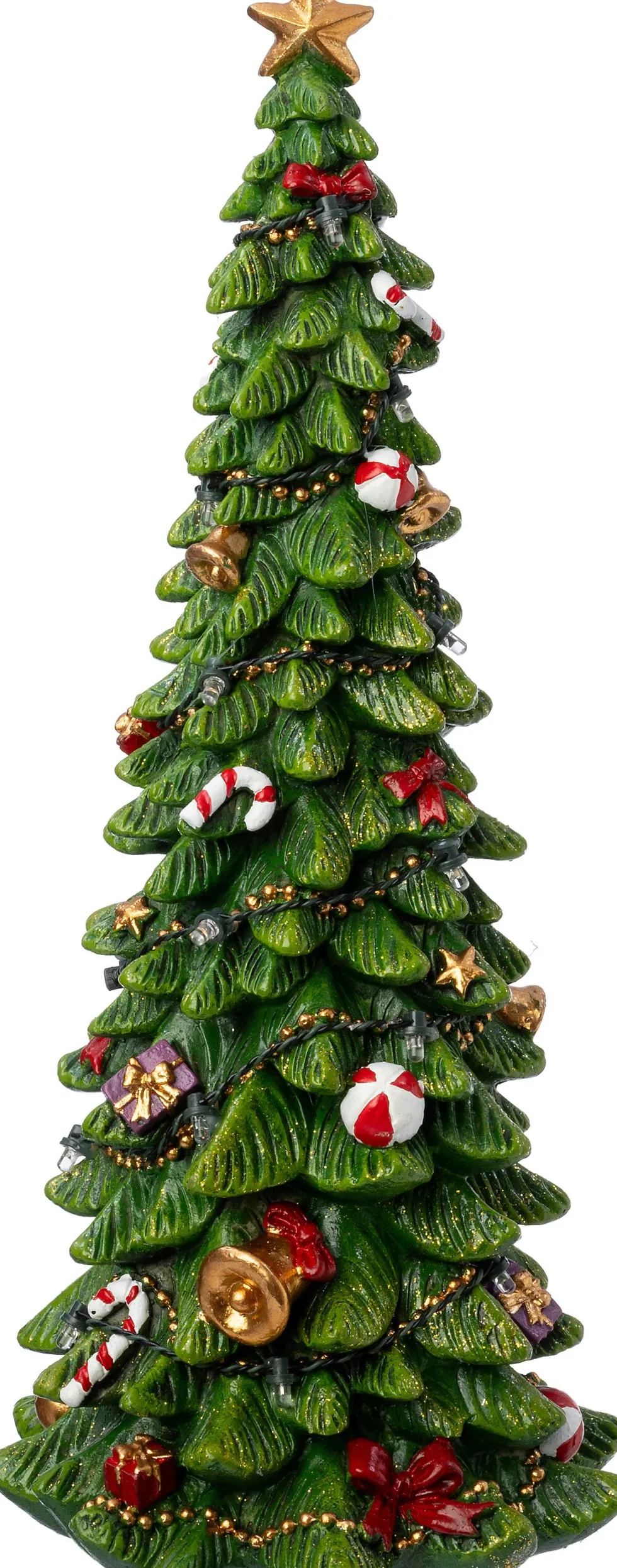 Intratuin decoratieboom groen met verlichting D 13 H 30 cm