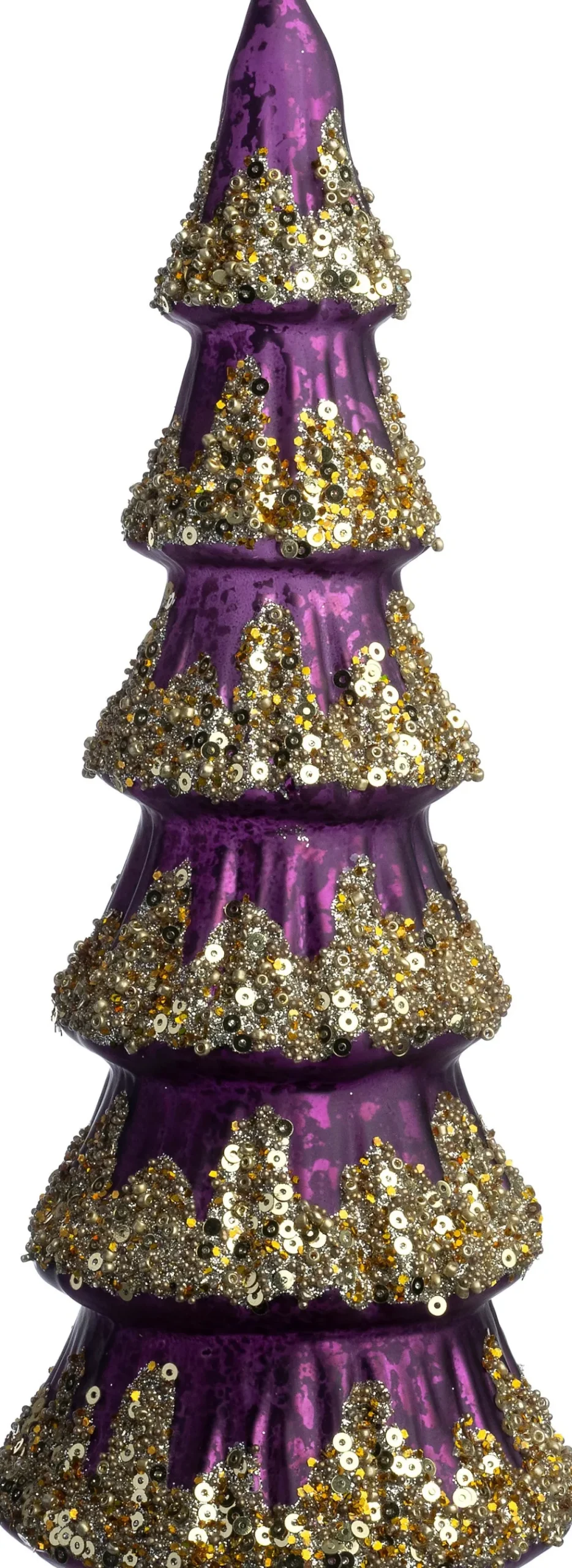 Intratuin decoratieboom Hector paars / goud D 8,2 H 21 cm