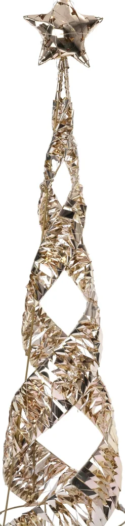 Intratuin decoratieboom Iris kegel goud D 25 H 100 cm