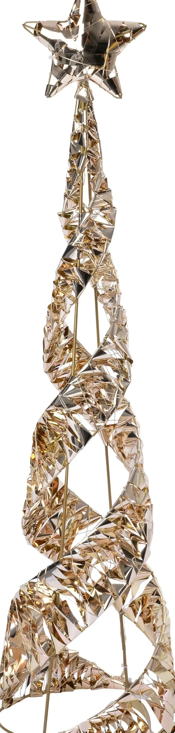 Intratuin decoratieboom Iris kegel goud D 20 H 80 cm