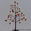 Intratuin decoratieboom kerstbal zwart met verlichting 13 x 13 x 60 cm