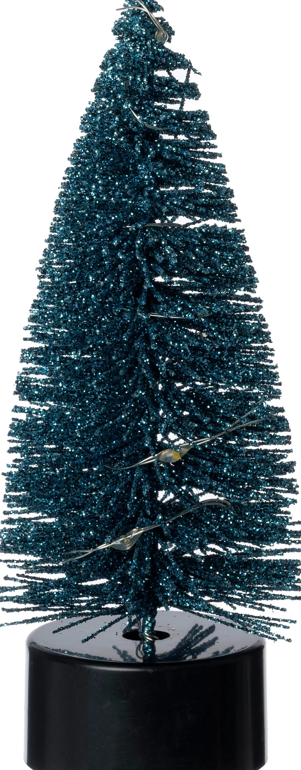 Intratuin decoratieboom Leonie donker blauw met verlichting D 5 H 13 cm