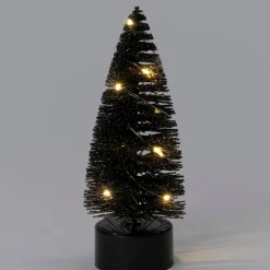 Intratuin decoratieboom Leonie zwart met verlichting D 5 H 13 cm