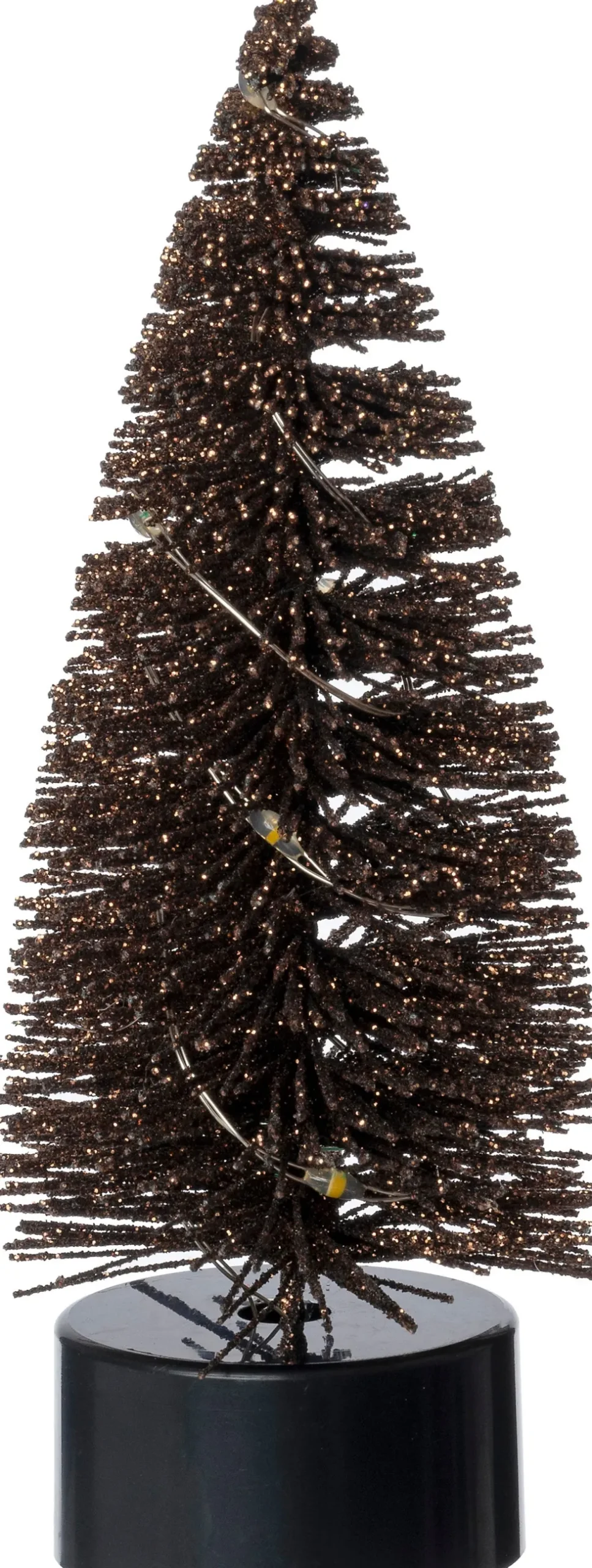 Intratuin decoratieboom Leonie donker groen met verlichting D 5 H 13 cm