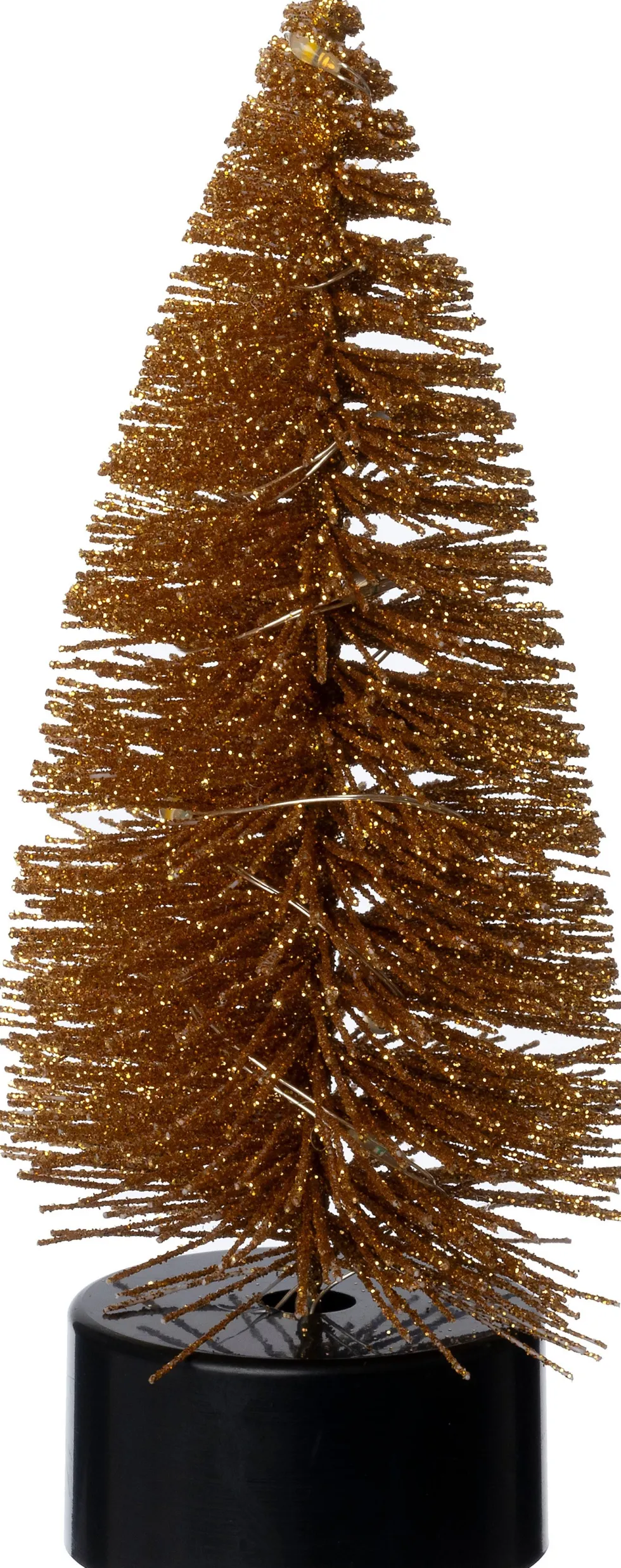 Intratuin decoratieboom Leonie koper met verlichting D 5 H 13 cm