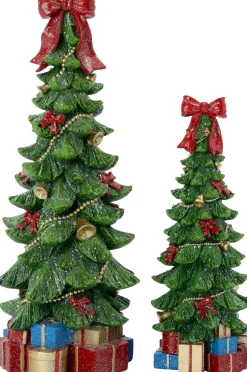 Intratuin decoratieboom met ster groen D 11,5 H 29,5 cm