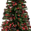 Intratuin decoratieboom op stam groen / rood D 16 H 58 cm