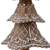 Intratuin decoratieboom Petra bruin / wit 12,5 x 12,5 x 24,5 cm