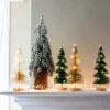 Intratuin decoratieboom Pine brons met 10 lampjes warm wit D 25 H 9,5 cm