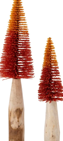 Intratuin decoratieboom Stamos rood / oranje D 6 H 24 cm