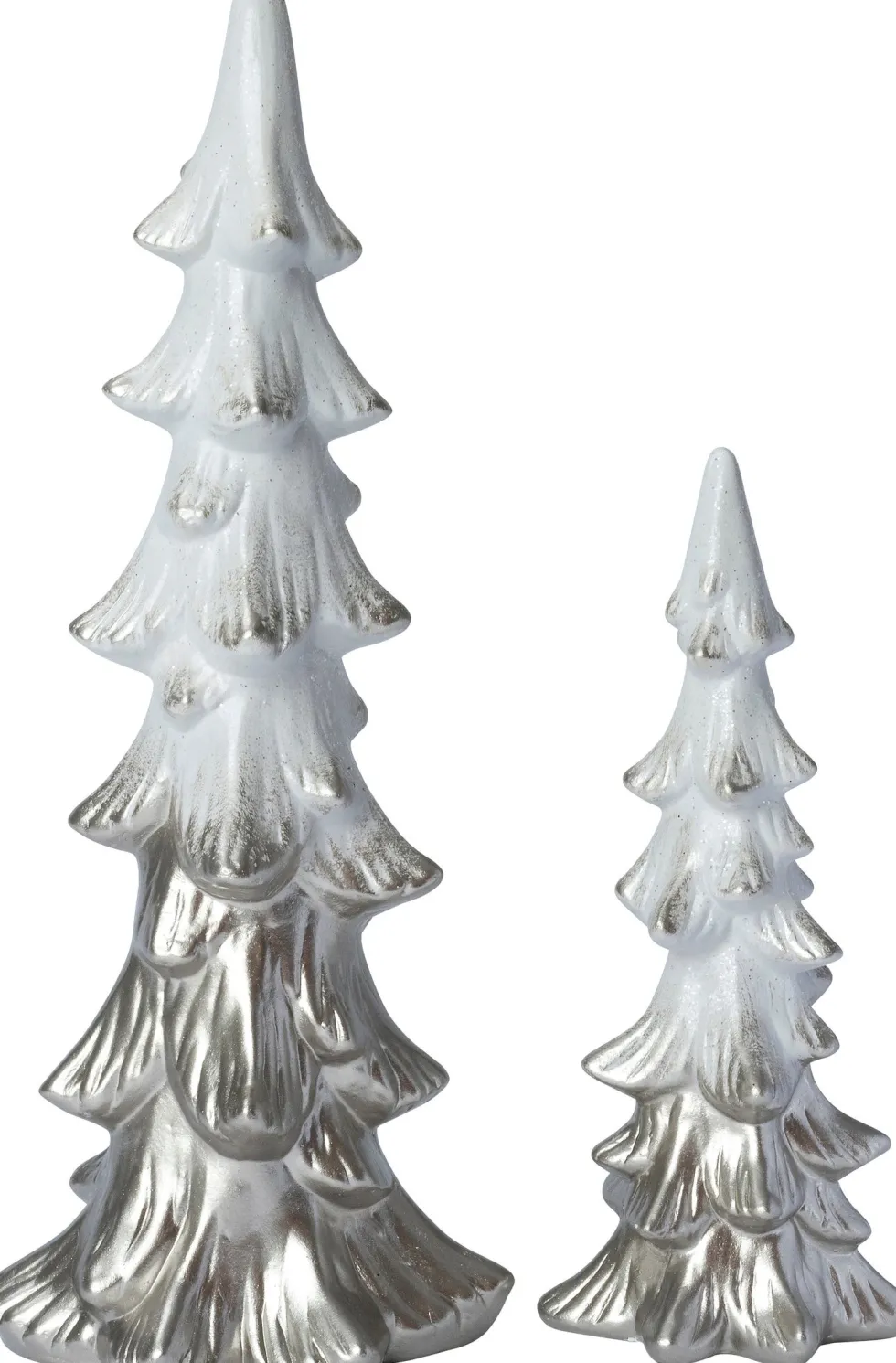 Intratuin decoratieboom Tino zilver / wit 14 x 11,5 x 37 cm