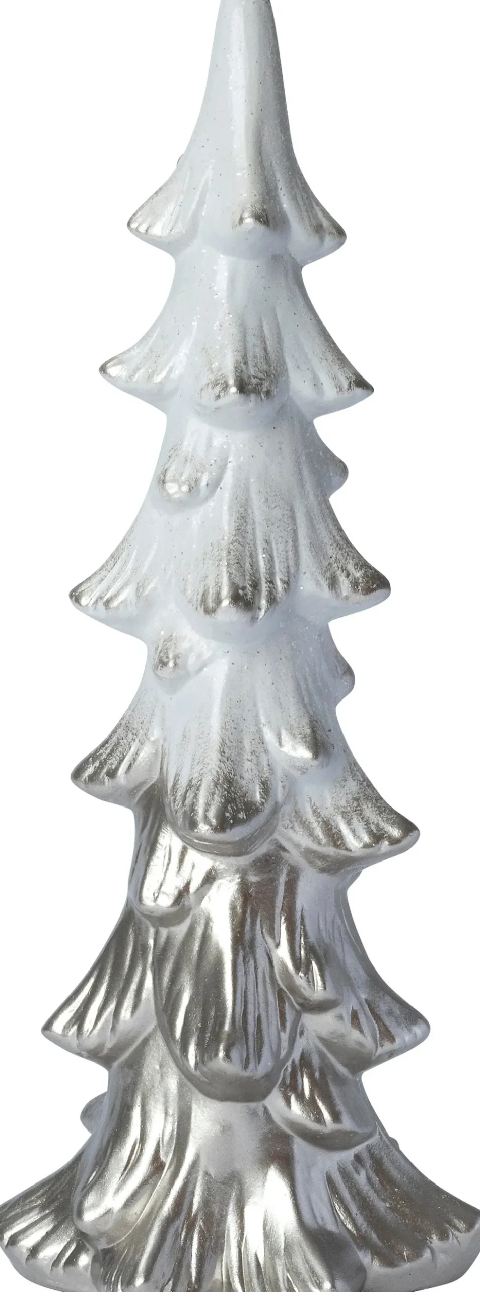 Intratuin decoratieboom Tino zilver / wit 14 x 11,5 x 37 cm
