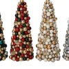 Intratuin decoratieboom Trevi kerstbal rood / groen / goud D 16 H 36 cm
