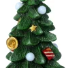 Intratuin decoratieboom versierd groen met verlichting D 11 H 19 cm