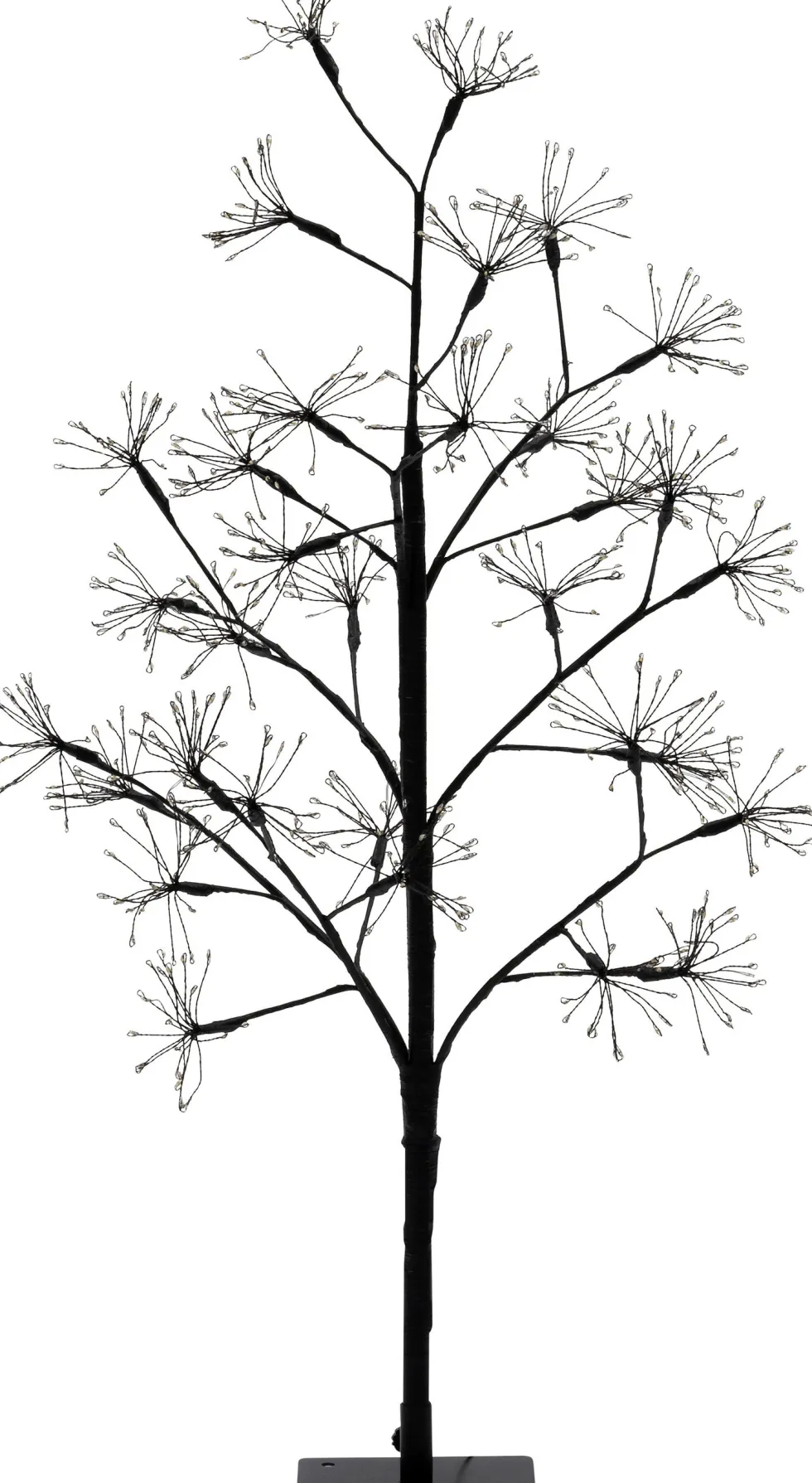 Intratuin decoratieboom vuurwerk zwart met verlichting 14 x 14 x 90 cm