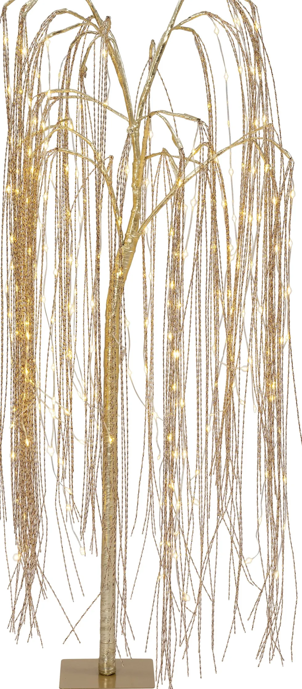Intratuin decoratieboom wilg beige met verlichting 70 x 70 x 153 cm