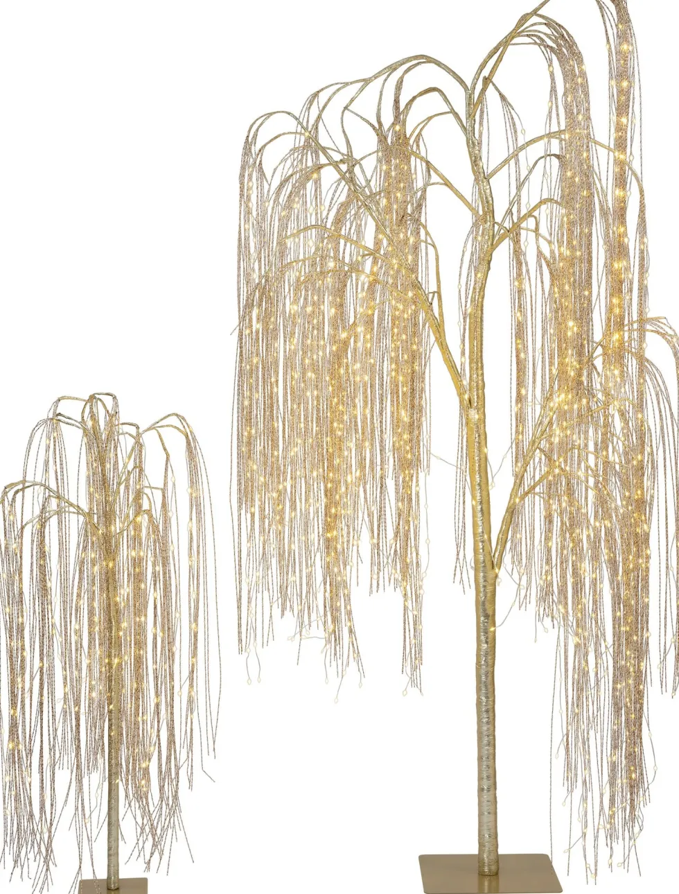 Intratuin decoratieboom wilg beige met verlichting 70 x 70 x 153 cm