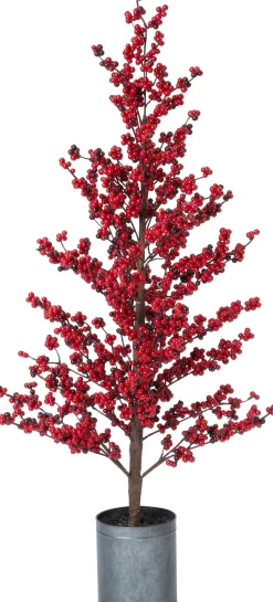 Intratuin decoratieboom Winterbes rood 42 x 38 x 132 cm