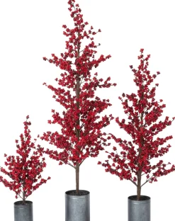 Intratuin decoratieboom Winterbes rood 42 x 38 x 132 cm