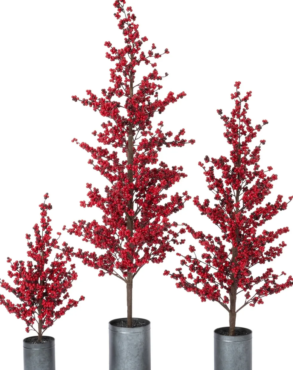 Intratuin decoratieboom Winterbes rood 42 x 38 x 132 cm