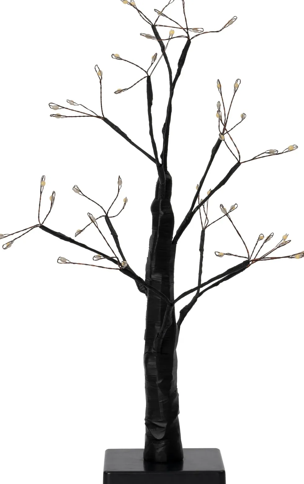 Intratuin decoratieboom zwart met verlichting 10 x 10 x 45 cm
