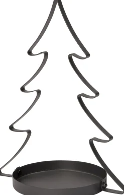 Intratuin decoratiekerstboom met tray Tina grijs 30 x 20 x 40 cm