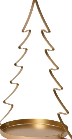 Intratuin decoratiekerstboom met tray Tina goud 40 x 30 x 60 cm