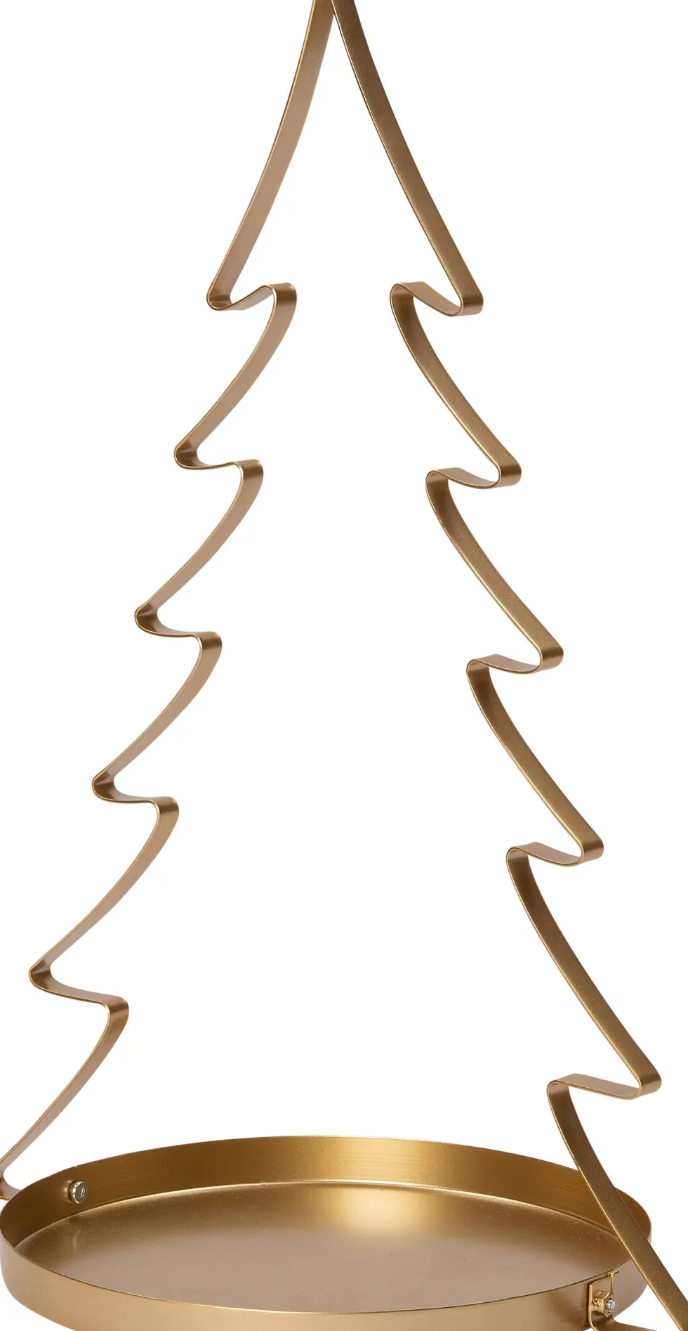 Intratuin decoratiekerstboom met tray Tina goud 40 x 30 x 60 cm