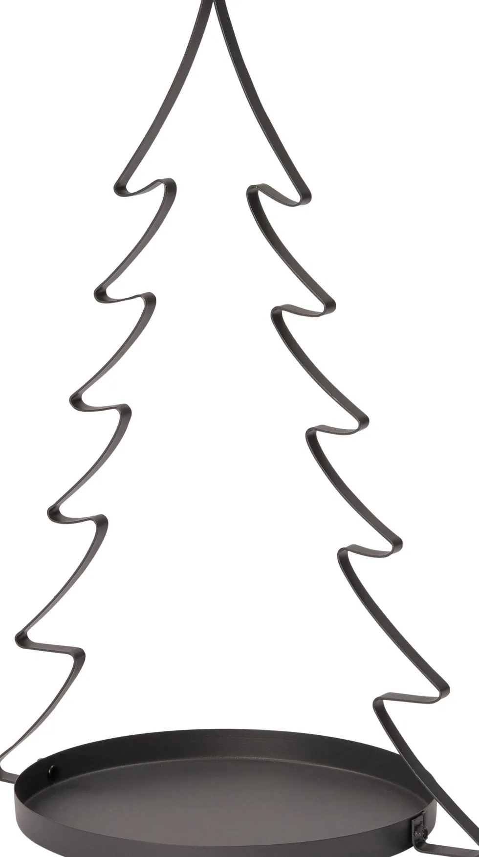 Intratuin decoratiekerstboom met tray Tina grijs 40 x 30 x 60 cm