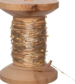 Intratuin draadverlichting op klos zilver met 100 lampjes warm wit 10 m