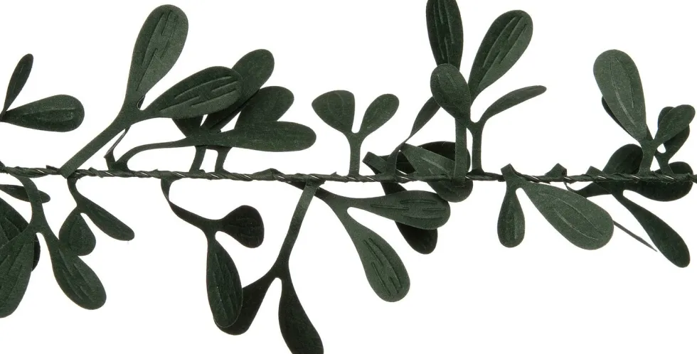 Intratuin eco-vriendelijke kerstslinger met misteltoe groen 200 cm