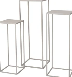 Intratuin Guido plantentafel taupe 25 x 25 x 70 cm