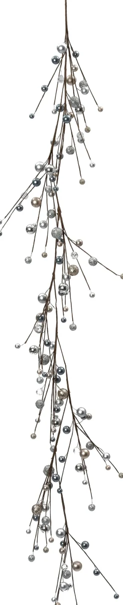 Intratuin guirlande Elin zilver bal 150 cm