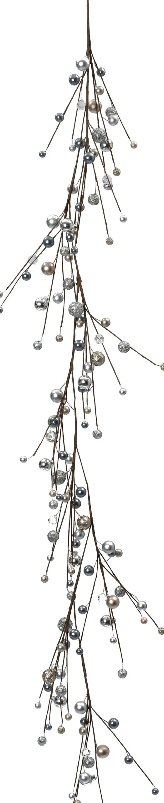 Intratuin guirlande Elin zilver bal 150 cm
