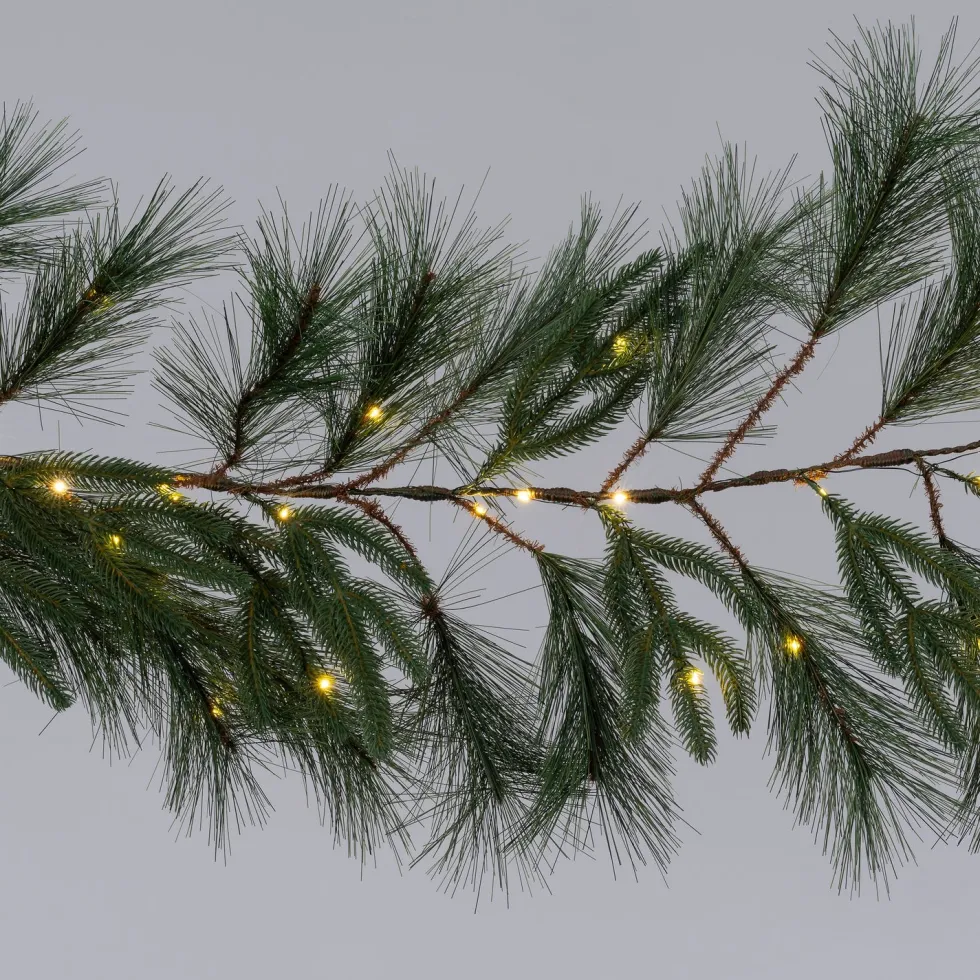 Intratuin guirlande groen met 50 lampjes warm wit 180 cm