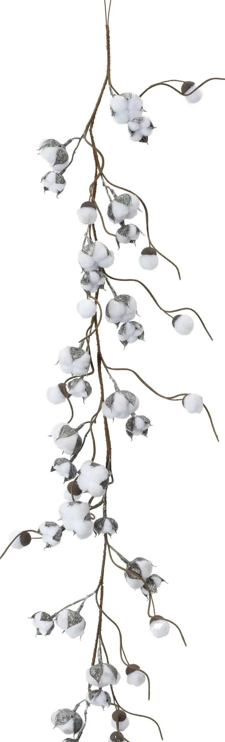 Intratuin guirlande katoenbol wit 122 cm