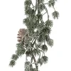 Intratuin guirlande met dennenappel besneeuwd 170 cm