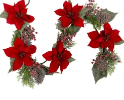Intratuin guirlande met kerststerren wit 153 x 14 x 13 cm
